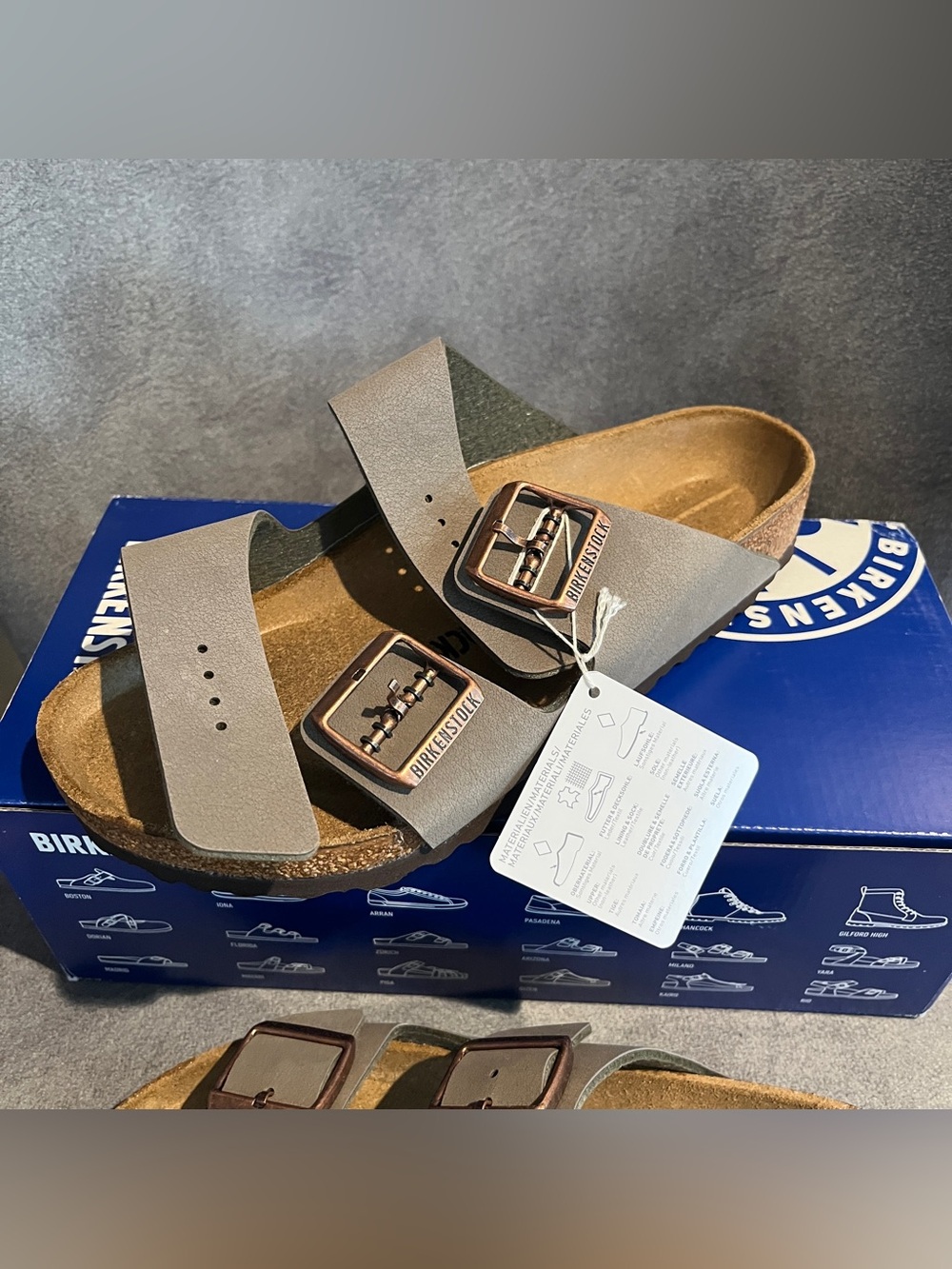 Birkenstock Women’s Arizona Sandals Stone Size 8 US 39 EU - Picture 7 of 14